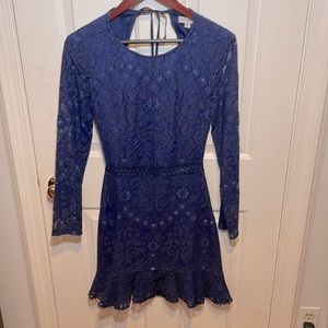 Navy lace dress